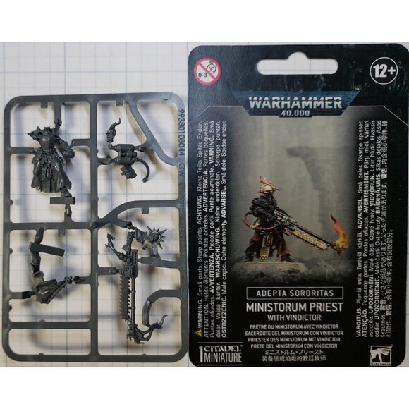 Warhammer 40k Adeptus Sororitas Ministorum Priest  w Vindicator Pious Vorne - Picture 1 of 3